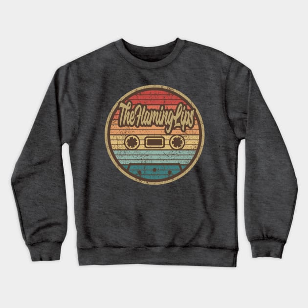 The Flaming Lips Retro Cassette Crewneck Sweatshirt by penciltimes